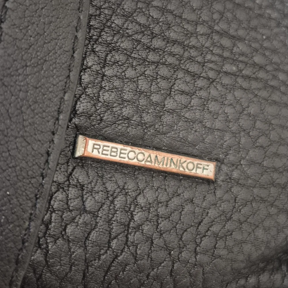 Rebecca Minkoff Julian Backpack Black Pebbled Leather Center Zip Restored